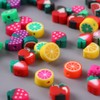 JIHUOO 100 Pcs Fruit Polymer Clay Beads Clay Bead Charms
