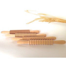 Tagliapasta.com Teigschneidrollen für Nudeln, Holz, Braun