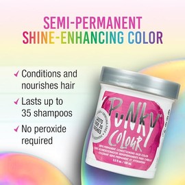 JEROME RUSSELL Jerome russell punky color semi-permanent conditioning hair color - flamingo pink