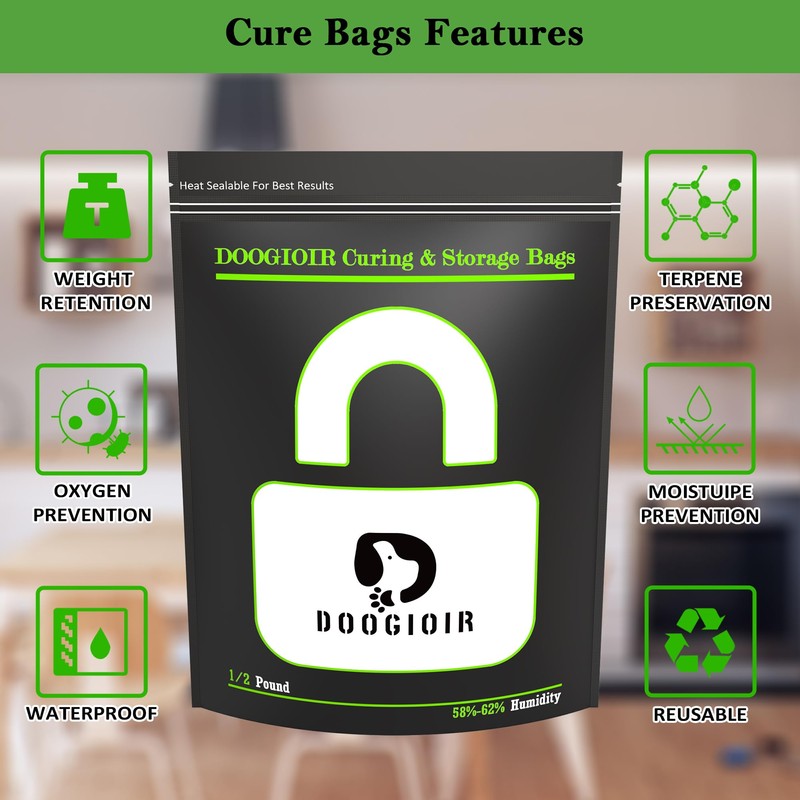 1/2 LB Curing & Storage Bags, Curing Bags for Food