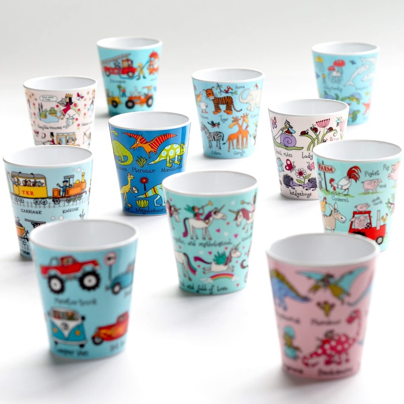 Tyrrell Katz Kids Jungle Printed Beaker in Green - Dishwasher