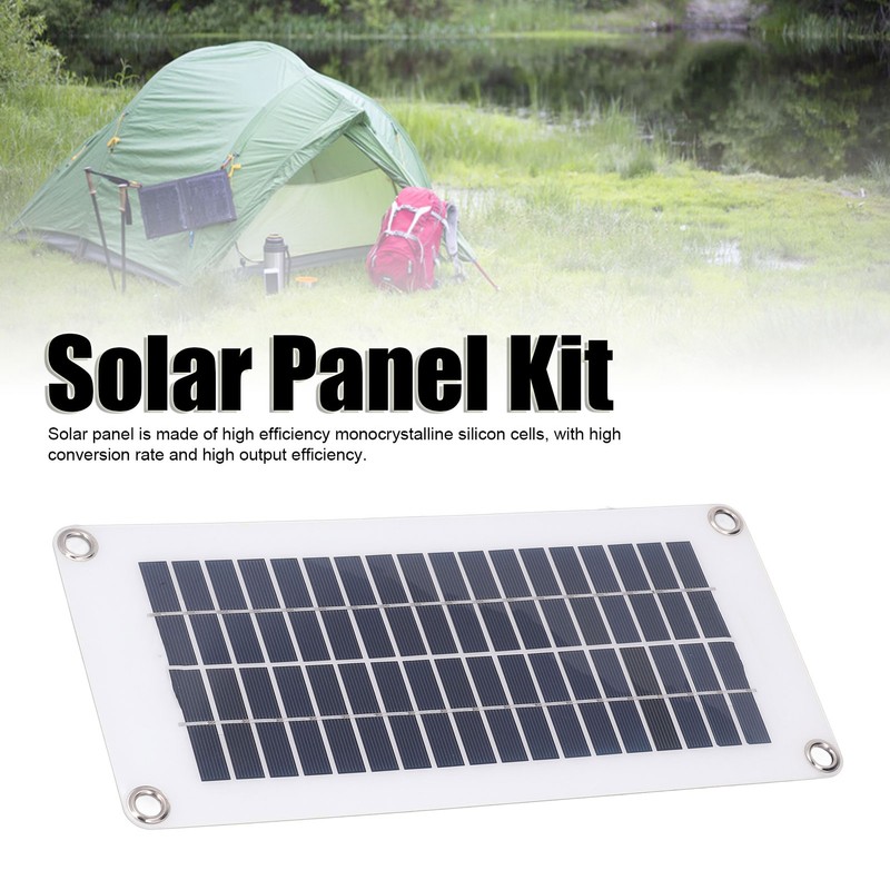 10W Solar Panel Kit Monocrystalline Silicon Solar Cell with 100A