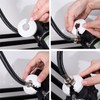 8 PCS Plastic Radiator Pipe Covers White Pipe Collars, Pipe