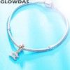 GLOWDAS Zodiac Charms Fit European Charm Bracelet - Rose Gold