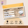 Travel voucher, scratch sticker, boarding pass, gift for couples, scratch