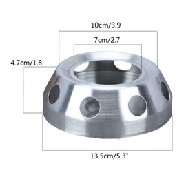 Teapot Warmer,Brushed Stainless Steel Tea Warmer Heater Holder Teapot or Coffee Warmer Base,Silver