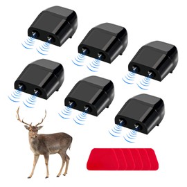 Dickno 6 PCS Deer Whistles for Car, Automotive Deer Warning Whistle Devices, Animal Warning Devices Avoids Collision, Universal Animal Alert Accessories for Vehicles (Black)