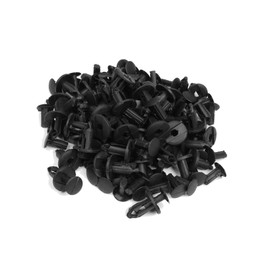 TUCKBOLD 100pcs 30mm Long Plastic Push Fasteners Rivets Clips 20mm Head Automotive Parts