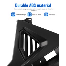 Front Lower Accent Panel Kit for Slingshot, 2PCS DRL Decorative Plate Lights Exterior Housing Trim Panel for Polaris Slingshot S SL SLR R GT 2020-2024 Accessories, Replace OEM #2884605