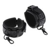 zalati Black Adjustable PU Leather Ankle Cuff Cover for Decorative