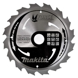 Makita B-07973 M Force Circular Saw Blade 210 x 30mm 16 Tooth, Sliver, 31 x 26.6 x 0.6 cm