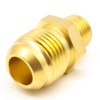 AHFMANG 5PCS Brass Tube Fitting Half Union 1/2" Male Flare