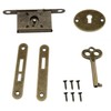 yukata Bronze Antique Box Locks Piano Lock Desk Locks for