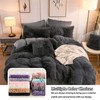 LIFEREVO 2 Pack Shaggy Plush Faux Fur Pillow Shams Velvet