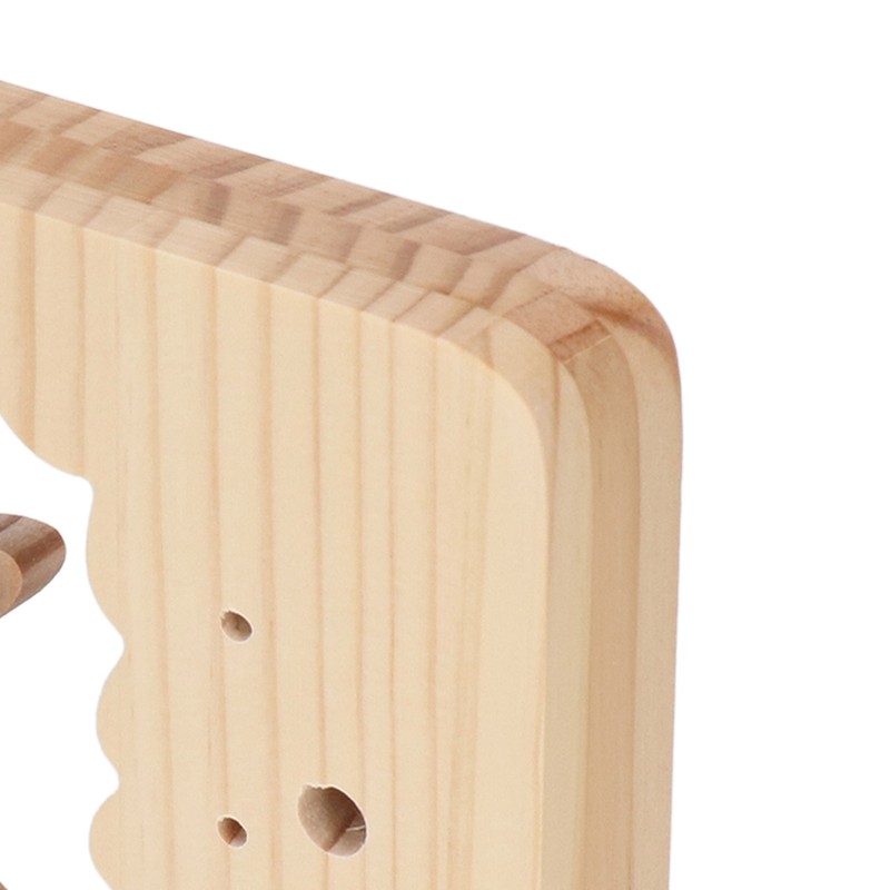 Wooden 3D LED Light Hollow Seahorse Pattern USB Power Supply