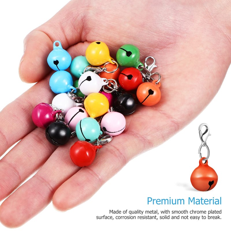Ipetboom Small Bells for Cat Collar Crafted Cat Collar Bells