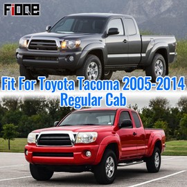 Fioqe Front Bench Seat Cover for Toyota Tacoma 2005 2006 2007 2008 2009 2010 2011 2012 2013 2014 Durable Automotive Custom Made Exact Fit A30 - Black