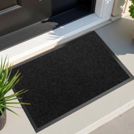 4ft x 6ft Outside Indoor Front Door Mat for Entrance, Commercial Floor Mat for Entryway, Custom Sizes Heavy Duty Dirt Trapper Non-Slip Low-Profile Weather-Resistant Welcome Doormat with Rubber Backed