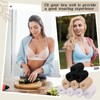 SATINIOR 10 Pcs Cotton Bra Liners Rectangle Under Bra Pads