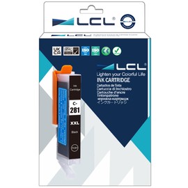 LCL LCL Compatible CLI-281 Black Ink Cartridge Replacement for Canon CLI-281XL CLI-281XXL 281 BK Work with Canon PIXMA TS6320 TR7520 TS8120 TS8320 TR8520 TS9120 (1-Pack Black)