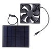 Solar Panel Powered Fan Portable 3.5W 6V Solar Exhaust Fan