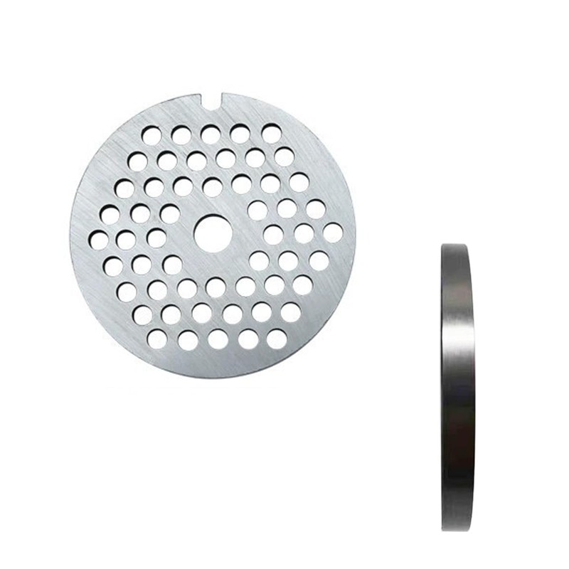#12 Stainless Steel 1/4" Meat Grinder Plate, Heavy Duty 6mm