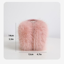 Women's Cute Faux Fur Winter Earmuffs - Foldable Ear Warmers for Women and Girls, Outdoor Ear Warmers For Women Girls