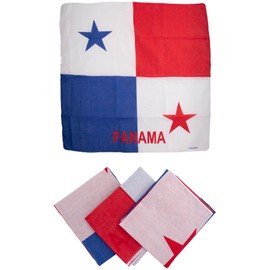 Beauty Town 3 Pcs Face Bandana Handkerchiefs 100% Cotton Print Multipurpose Head Wrap Scarf (Panama)