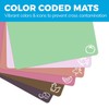 Extra Thick Pastel Flexible Plastic Cutting Board Mats with Food
