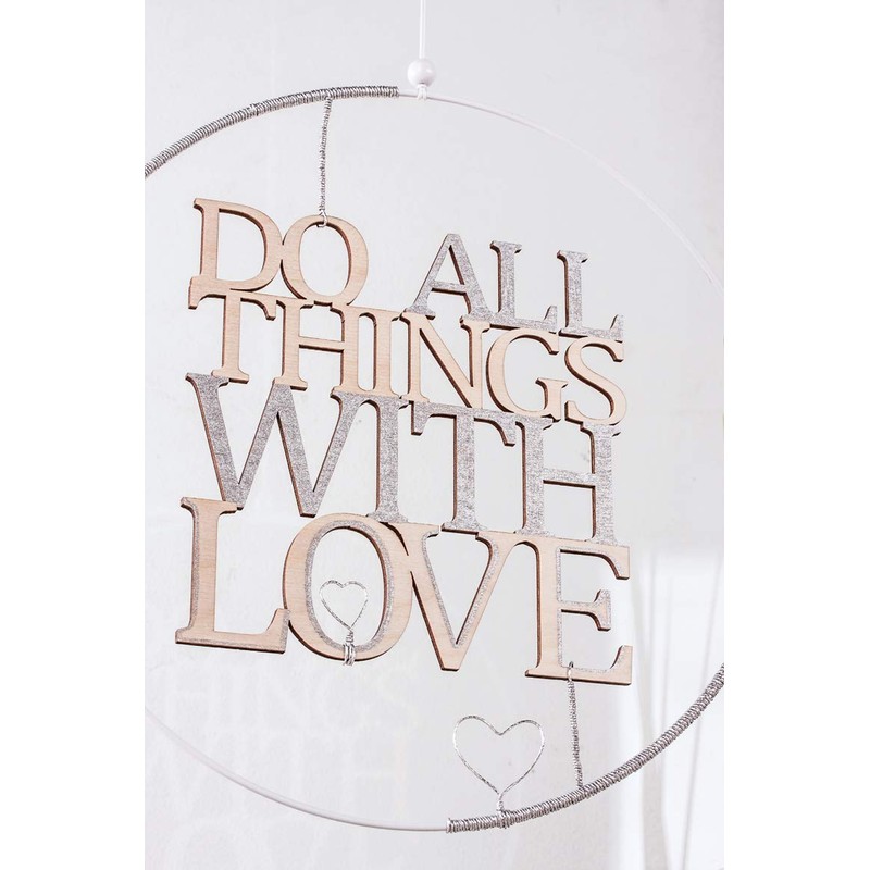 Rayher Metal Rings, Coated, 20cm ø, White