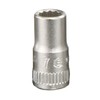 Genius Tools 1/4" Dr. 5/16" Hand Socket (12-Point) - 272510