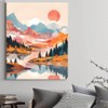 ShineSnow Mountains Sunrise Lake Landscape Painting by Numbers DIY Kits