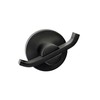 Croydex Metra Flexi-Fix Double Robe Hook, Matt Black