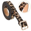 CinturóN De Mujer Leopardo Pu Ajustable, CinturóN De Moda Para