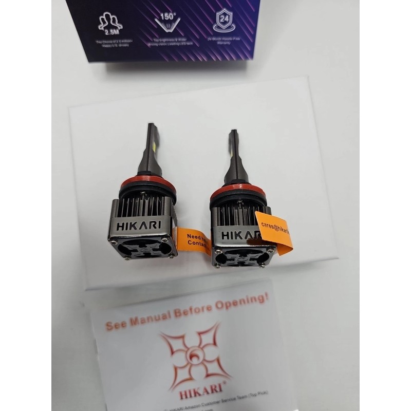 Hikari V55-H11 Megatron LED Bulbs – 2-Pack, 20,000 Lumens, Cool