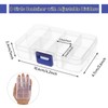 FWEEK 12 Pack 8 Grids Small Plastic Divider Organizer Box,