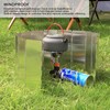 Stove Windscreen, 14PCS Camp Stove Windshield, Outdoor Folding Gas Windshield,