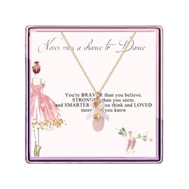 Dance Necklace Dance Performance Gifts Ballet Gifts Dancer Gifts Ballerina Jewelry Dance Performance Gifts Recital Gifts (Golden dancing shoes)