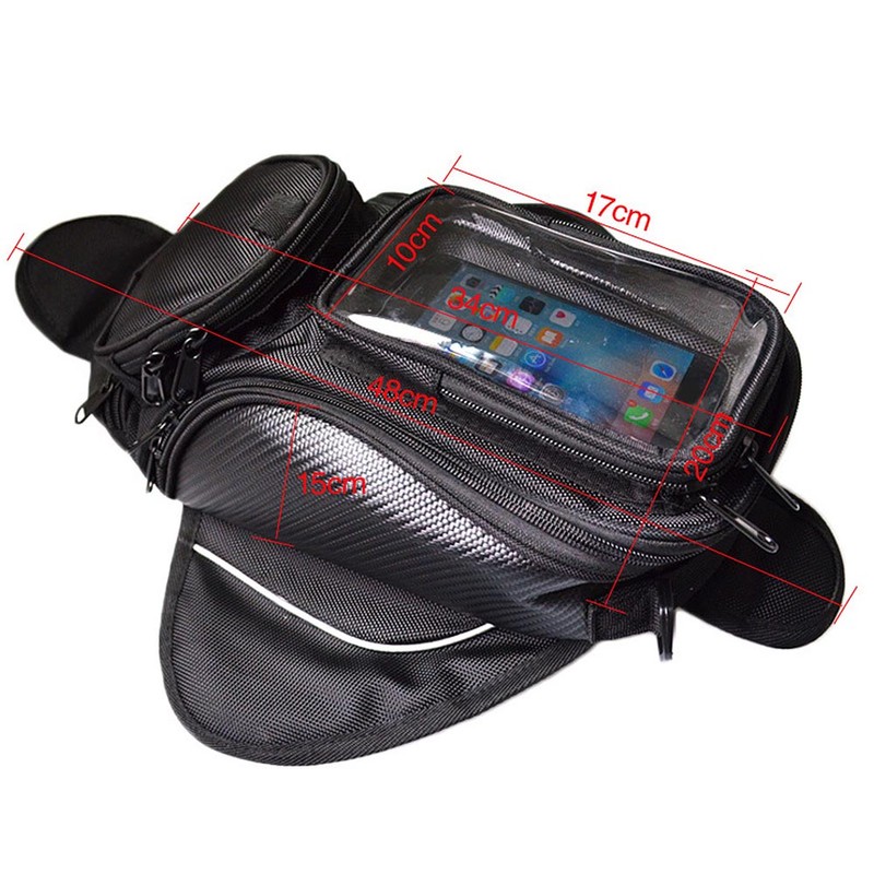 Motorcycle Fuel Tank Bag 15in 1680 Oxford Fabric Motorcycle Bag