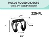Spring Clip, Grip Clip, Holds 3/4-1 1/8 Inch Diameter with