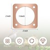 YAFIYGI 4 Pieces Birdhouse Predator Guard Copper Portal Metal Protector