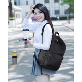 HOMIEE Women's Backpack, Lightweight Bag, Adult, A4, 15 Pockets, Waterproof, 14 Inch PC, Business Backpack, Mother's Bag, Stylish, School, Work, Popular, Fashion, Nylon, Large Capacity, Men's, Unisex,