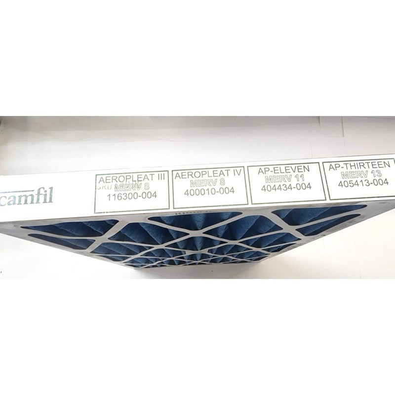 CAMFIL AEROPLEAT III MERV-8 CRU149RE 25"X 16"X 2" AIR FILTER