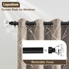 Lepushom 2 Pack Curtain Rods for Windows 48 to 86