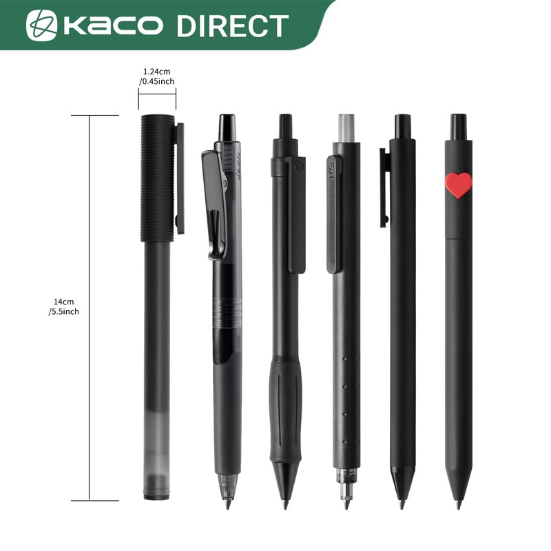 Kaco 6 Pieces Gel Pens Cute Stationery, Journaling Note Taking