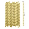 ALINK Biodegradable Bamboo Print Paper Drinking Straws for Drinks, Juices,
