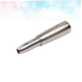 CAXUSD 1pc XLR Male to Female Audio Adapter for Microphones and Speakers Compact Converter Rugged Die-cast Housing Silver