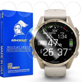 ArmorSuit 6 Pack for Garmin Fenix 8 (43mm) AMOLED Screen Protector MilitaryShield HD Clear Film - Made in USA