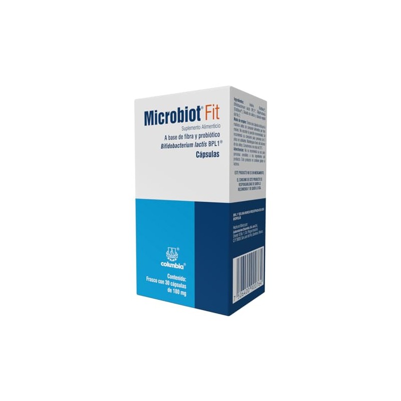 Microbiot Fit 30 Caps, Bifidobacterium Lactis Bpl-1
