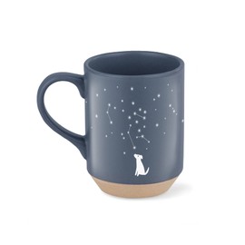 Fringe Studio Celestial Dog Stoneware Mug, 12 fl oz, Navy, 429017